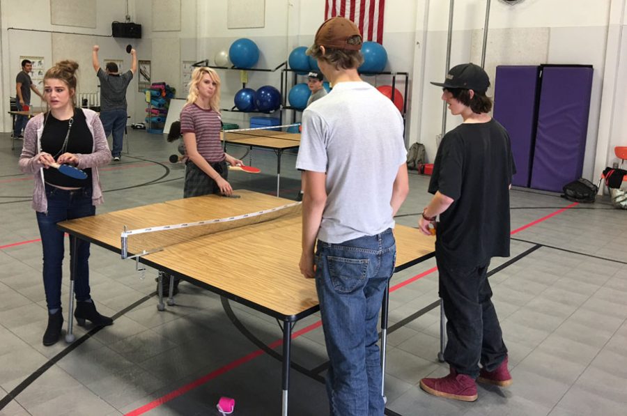 Ping Pong in gym class!